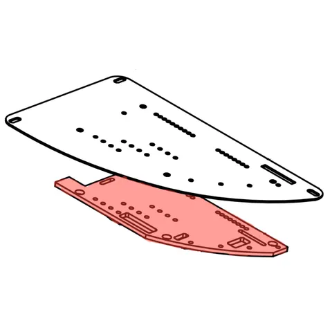 Mocowanie płytki PCB Numatic 392151 do szorowarek bateryjnych TRO/TTV