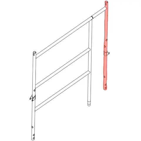 Element ramy stelarza do SKAT 22HF Numatic 418870