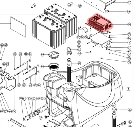Prostownik 24 V 10 A Numatic 230228R