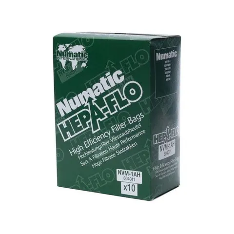 Worki HepaFlo NVM-1AH do Numatic RSV, RSB, RSAV 10 szt. 604011