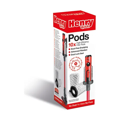 Wkłady filtrujące Quick Pods 1 l do Henry Quick, 10 szt. Numatic 915744