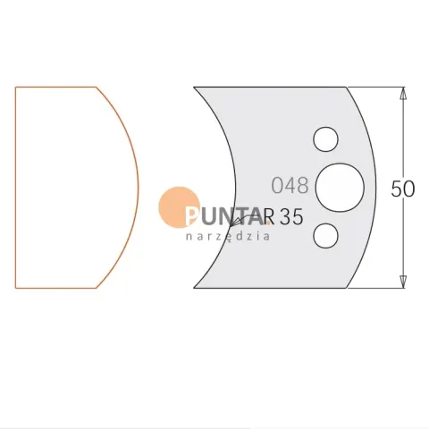 Dimar nóż i ogranicznik HSS prof. 048 50 symbol: D3304850