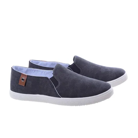 Tenisówki Trampki Męskie Slip On Underline T-4-919 Czarny