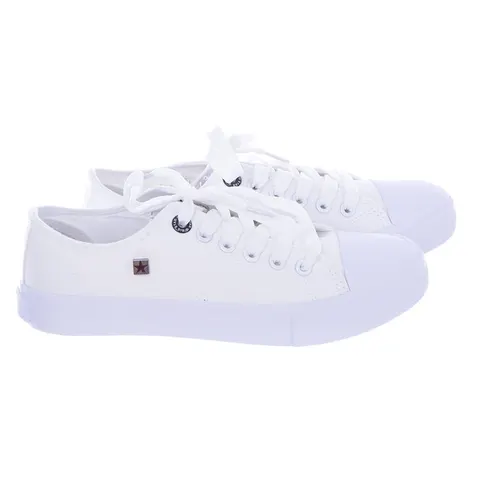 Lekkie Buty sportowe Trampki Męskie BIG STAR ★ Białe AA174010