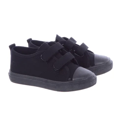 Trampki Tanie Buty Chłopięce na rzepy A2371/A4230 Czarne