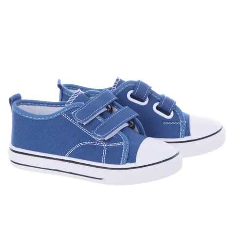 Trampki Tanie Buty Chłopięce na rzepy A2371/A4230 Niebieskie