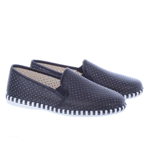 Baleriny Mokasyny Espadryle damskie Ażurowe Wsuwane Czarne
