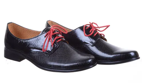 Buty Komunijne Polskie KMK 99A chłopiece lakierowane czerwony