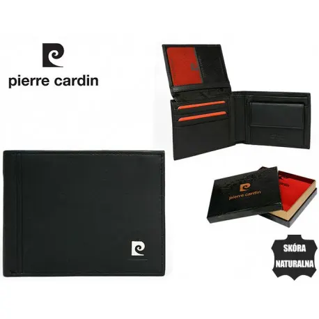 Portfel męski skórzany Pierre Cardin 8806 Czarny