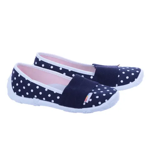 Kapcie tenisówki Slip On Jagoda grochy 564 Granatowa