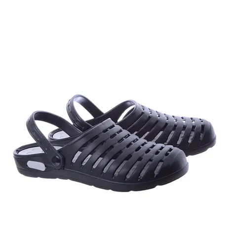 Croksy klapki Basenowe kroksy SLM-08/2 Czarno Szare