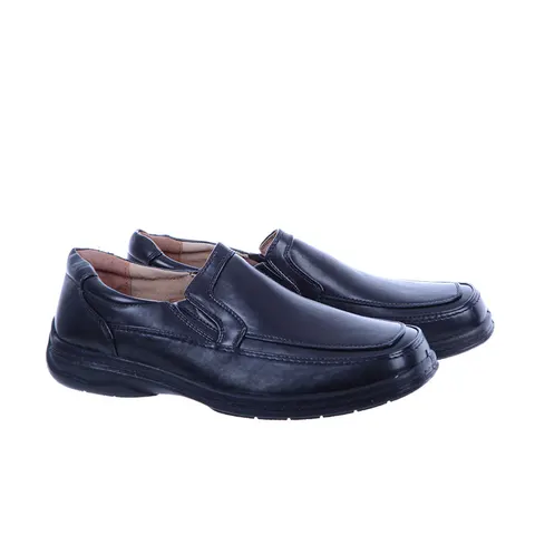 Buty Półbuty Męskie Eleganckie Wsuwane Linshi A8007 Czarne