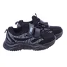 lekkie Chłopięce buty sportowe na rzepy 2129 / 4029 czarno-szare