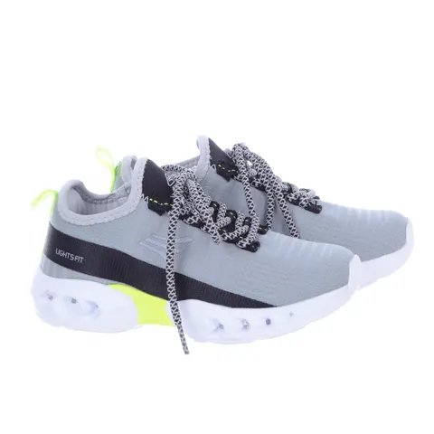 Chłopięce Buty Święcące Led AK19-15 Szaro Czarne