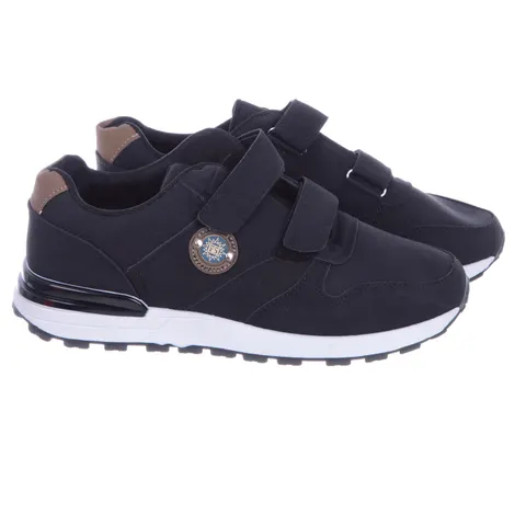 Lekkie Buty Sportowe na rzep LINSHI Czarne A9924