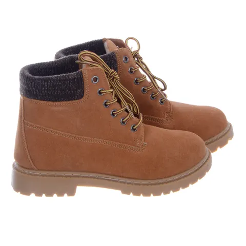 Buty Zimowe Trapery Damskie Timberki WALKMAN Brązowe 37211