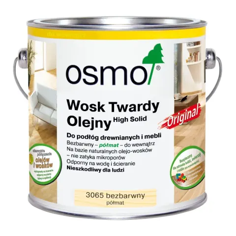 Osmo 3065 Bezbarwny, półmat Wosk twardy olejny ORIGINAL 3065/10,00