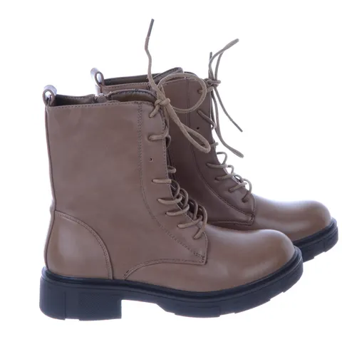 Botki Damskie Ocieplane sznurowane SEASTAR YK08P KHAKI