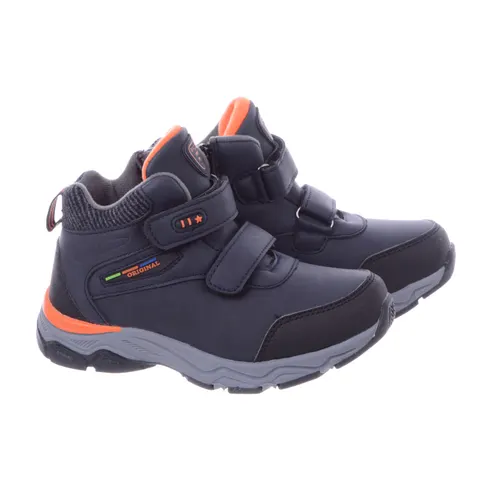 Buty Trapery Zimowe Chłopięce Ciepłe 5XC-8282 Granatowe