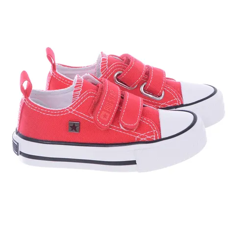 Trampki Niskie Dziecięce na rzepy BIG STAR ★ czerwone HH374098