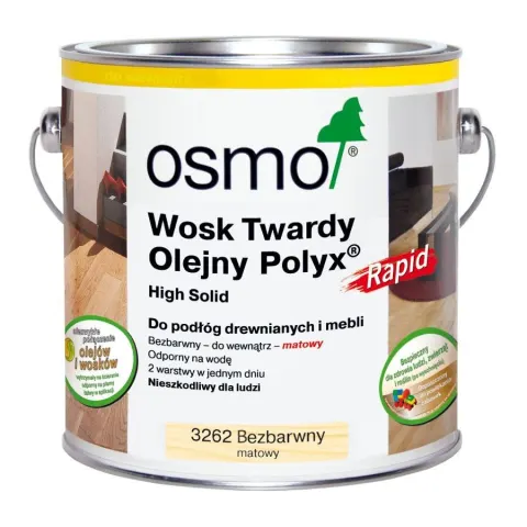 Osmo 3262 Bezbarwny, matowy Wosk twardy olejny RAPID 3262/0,75