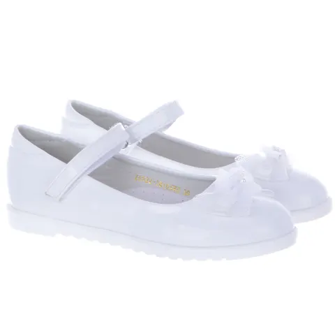 Dziewczęce Buty Komunijne Balerinki na rzep Vinceza 22-36104 Białe