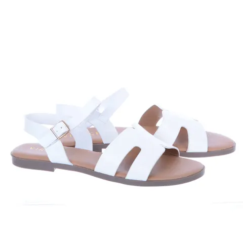 Sandały Buty Damskie Płaskie Tanie VR-235 Virucci Białe