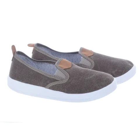 Tenisówki Wsuwane Adaś Chłopięce Slip On Zdrowa Stopa Khaki