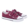 Trampki Tenisówki Tanie Buty Dziecięce na rzepy Vico 110/11/1093 Bordowe