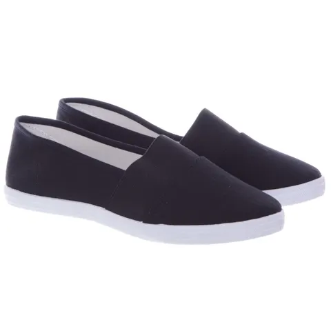 Lekkie Tenisówki Espadryle Wsuwane Underline 1405 Czarne