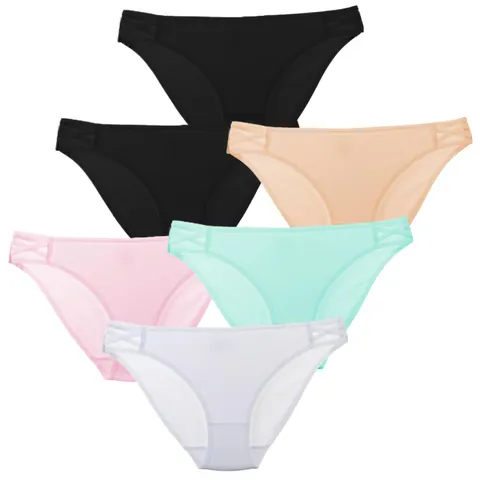 Majtki damskie figi bikini bawełniane klasyczne 6-pak MORAJ BDM600-008