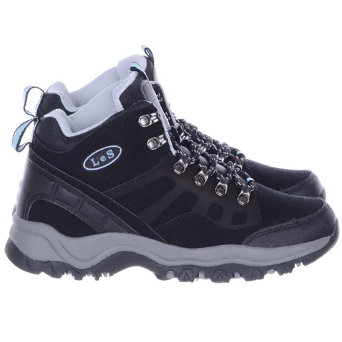 Sportowe Buty w Góry Trapery Trekkingowe Wiązane LINSHI A7074-1 Czarne