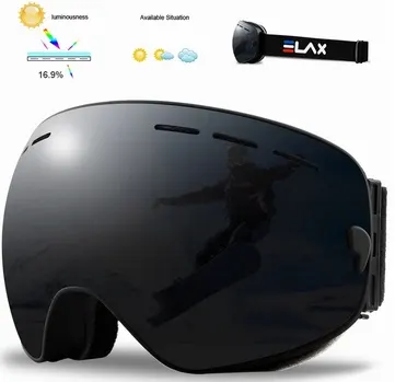 Gogle narciarskie na narty snowboard okulary SE9 czarne