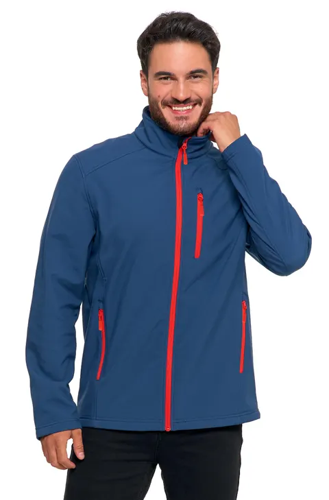 Granatowa kurtka męska wiatroszczelna typu Softshell MORAJ OMW5900-001