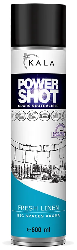 Power Shot - Fresh Linen - Kala 600ml - Neutralizator zapachu