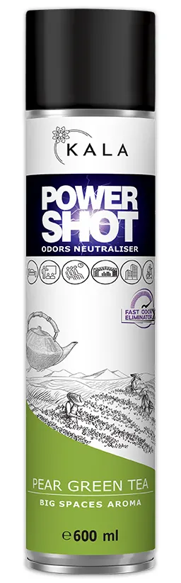 Power Shot - Zielona herbata z gruszką - Kala 600ml - Neutralizator zapachu