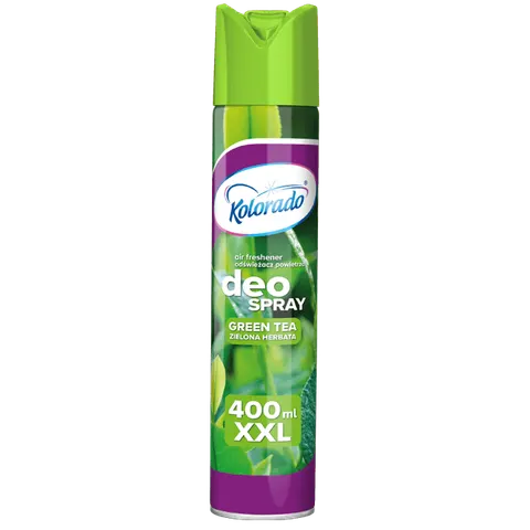 Kolorado - Odświeżacz Deo Spray 400ml - ZIELONA HERBATA