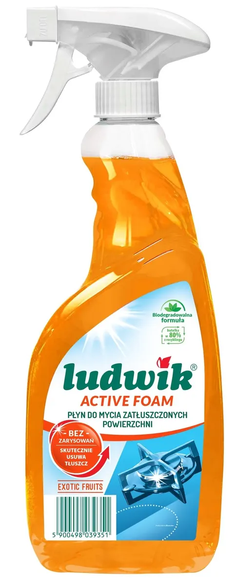 LUDWIK Active Foam - Płyn odtłuszczający - Exotic Fruits 600 ml
