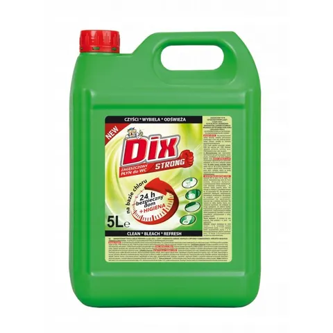 DIX STRONG 5L - płyn czyszcząco-wybielający do WC z chlorem