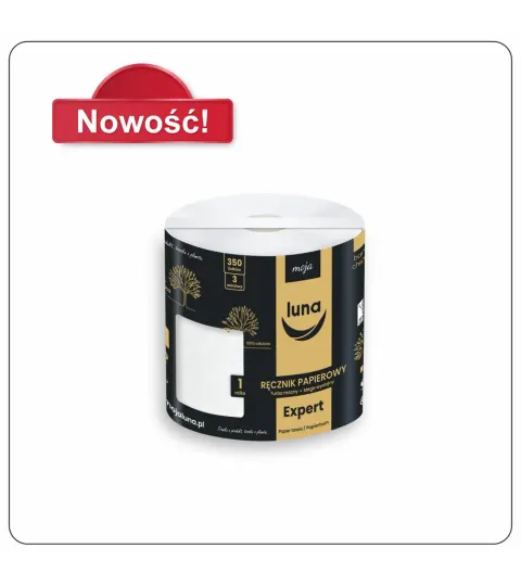Ręcznik papierowy Luna Expert, 350 listków, celuloza, 3 warstwy (26303)