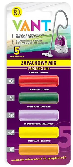 Wkłady zapachowe do odkurzacza VANT 5 Mix