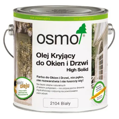 Osmo 2104 Biały Olej kryjący do okien i drzwi 2104/2,50