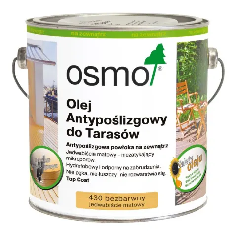 Osmo 430 Bezbarwny Antypoślizgowy olej do tarasów 430/25,00