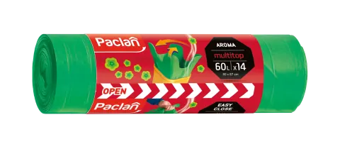 Paclan Multitop Worki na śmieci 60 l zapachowe z uszami 14 szt.