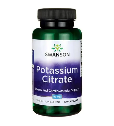 Swanson Cytrynian potasu 99mg - (120 kap)