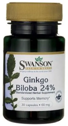 Miłorząb ekstrakt GinkgoSelect Ginkgo Biloba extract 60mg 120 kapsułek SWANSON