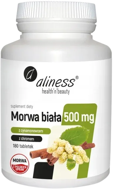 Aliness Morwa Biała 500 mg (180 tab)