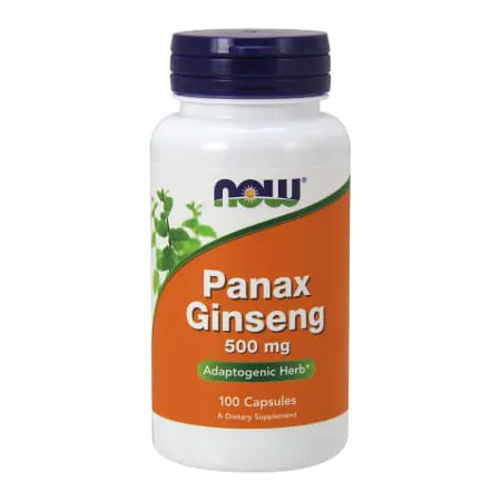 NOW FOODS Panax Ginseng - Żeń-szeń 500 mg (100 kaps.)