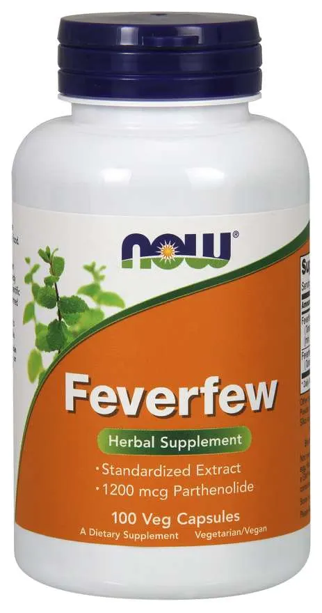 NOW FOODS Feverfew - Wyciąg z ziela złocienia maruny 175 mg (100 kaps.)