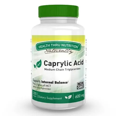 Health Thru Nutrition Kwas kaprylowy 600 mg (100 kap)
